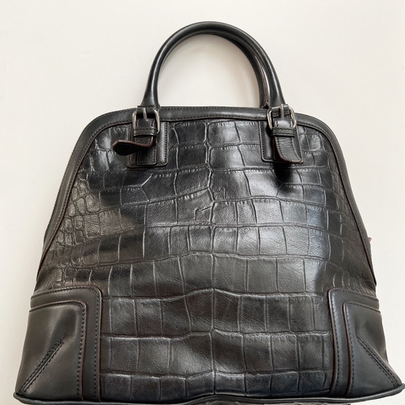 L.A.M.B. By Gwen Stefani Hemingford Satchel Black Vintage - Picture 15 of 16